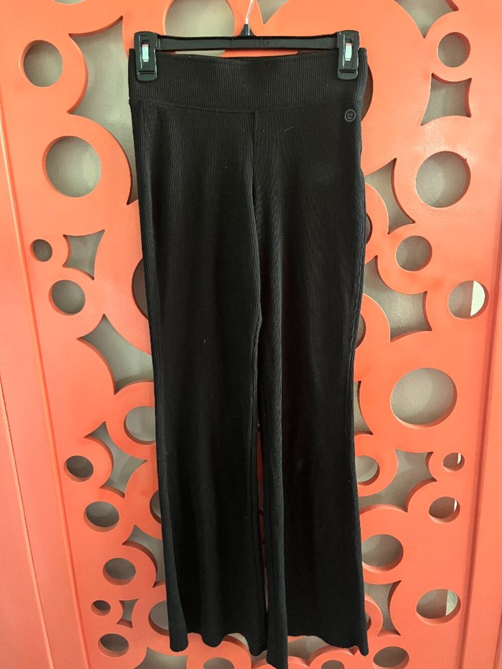 Gilly Hicks Ribbed Black Flare Sleep Pants
